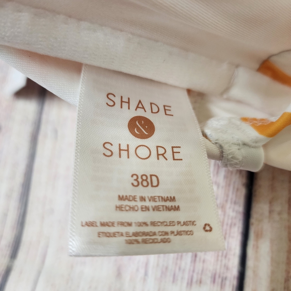 Shade & Shore Yellow and White Striped Bandeau Bikini - Picture 9 of 10